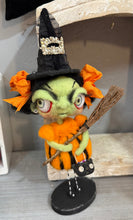 Load image into Gallery viewer, Giselle the sweet little witch 💚🧡