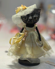 Load image into Gallery viewer, Lulu the sweet kitty in yellow 💛🐈‍⬛