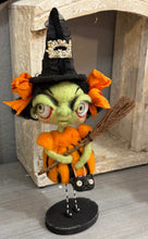 Load image into Gallery viewer, Giselle the sweet little witch 💚🧡